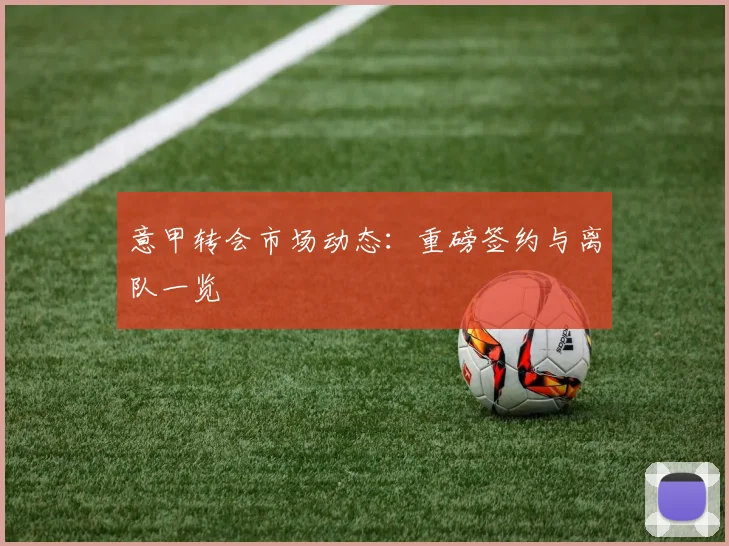 意甲转会市场动态：重磅签约与离队一览